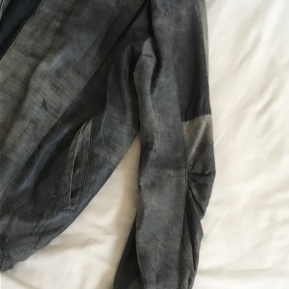 LEATHER vintage Distressed Suede Jacket - Picture 3 of 7